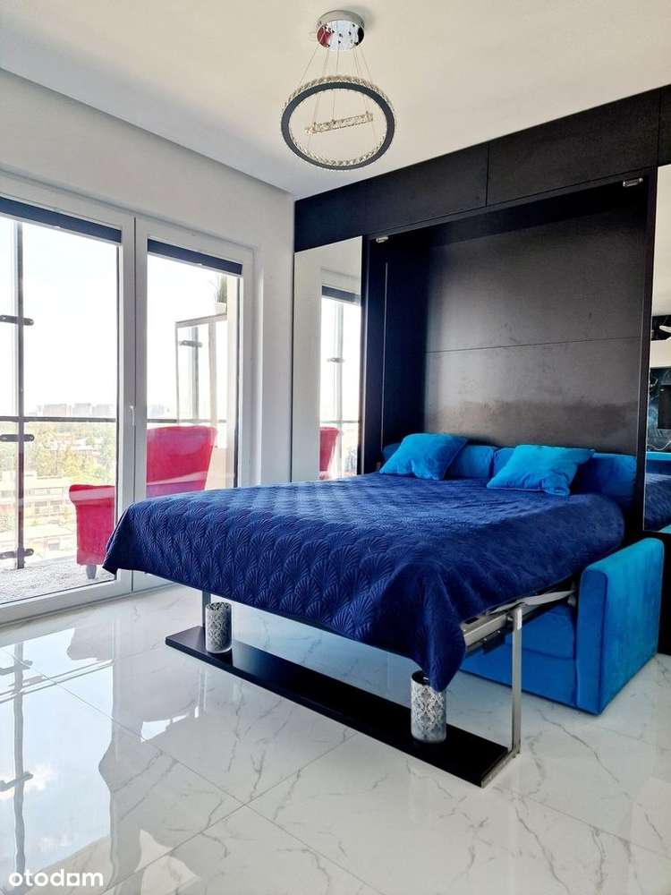 Apartament z widokiem na Warszawskie wieżowce-4