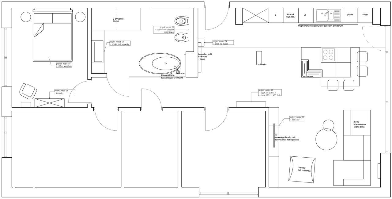 Eleganckie 4-pokojowe mieszkanie z tarasem-16