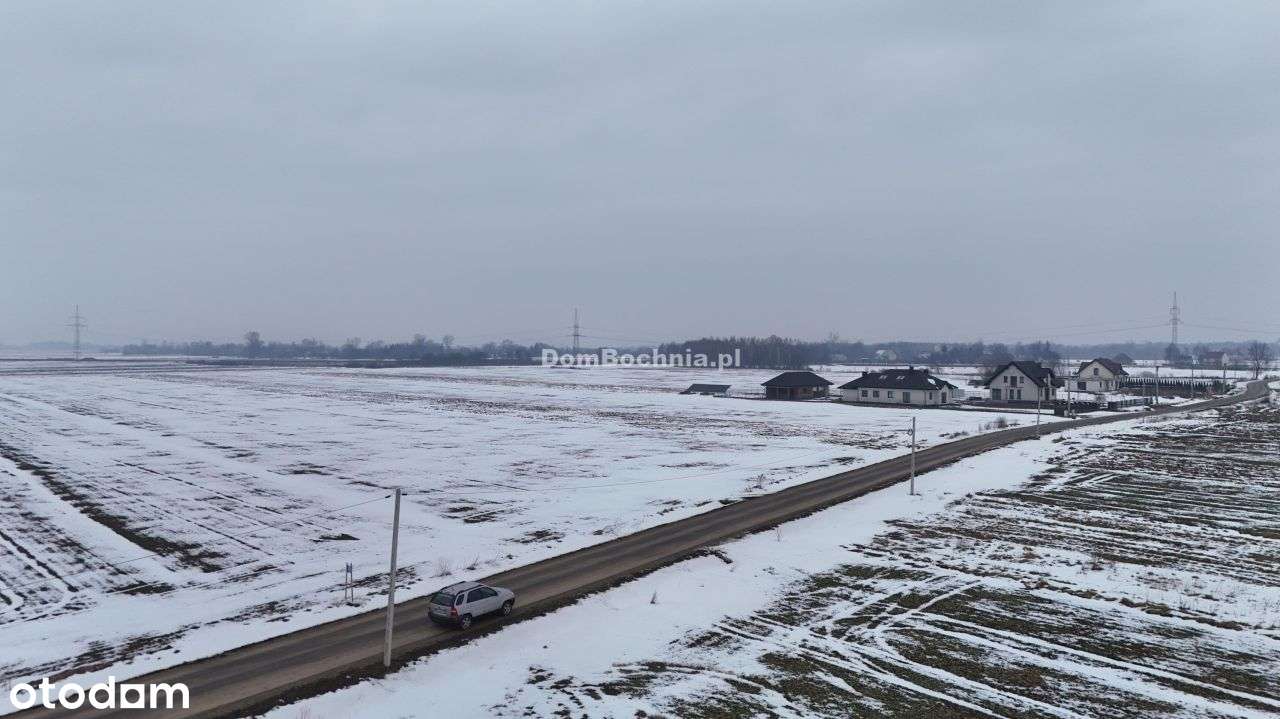 Działka przy nowej drodze gaz woda prąd Borzęcin-5