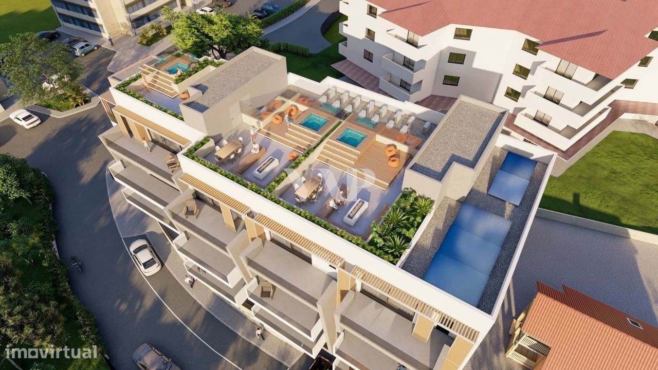 Em Construção - Apartamentos T3 modernos com rooftop a 300m da Praia,