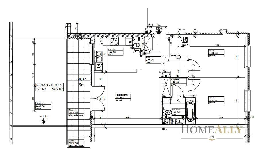 3 pok. ze słonecznym ogródkiem/metro/BEZ Prowizji-9