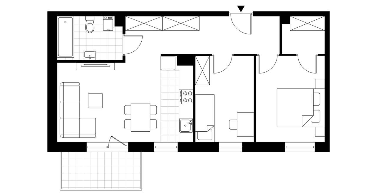 3-pokojowe mieszkanie 58m2 + balkon Bez Prowizji - Pełny obrazek: 3/8