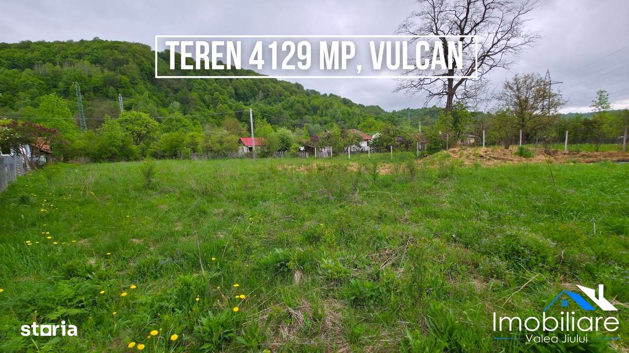 Teren intravilan 4.129 mp - Vulcan, Str. Jiu-Paroșeni - Imagine principală: 2/7