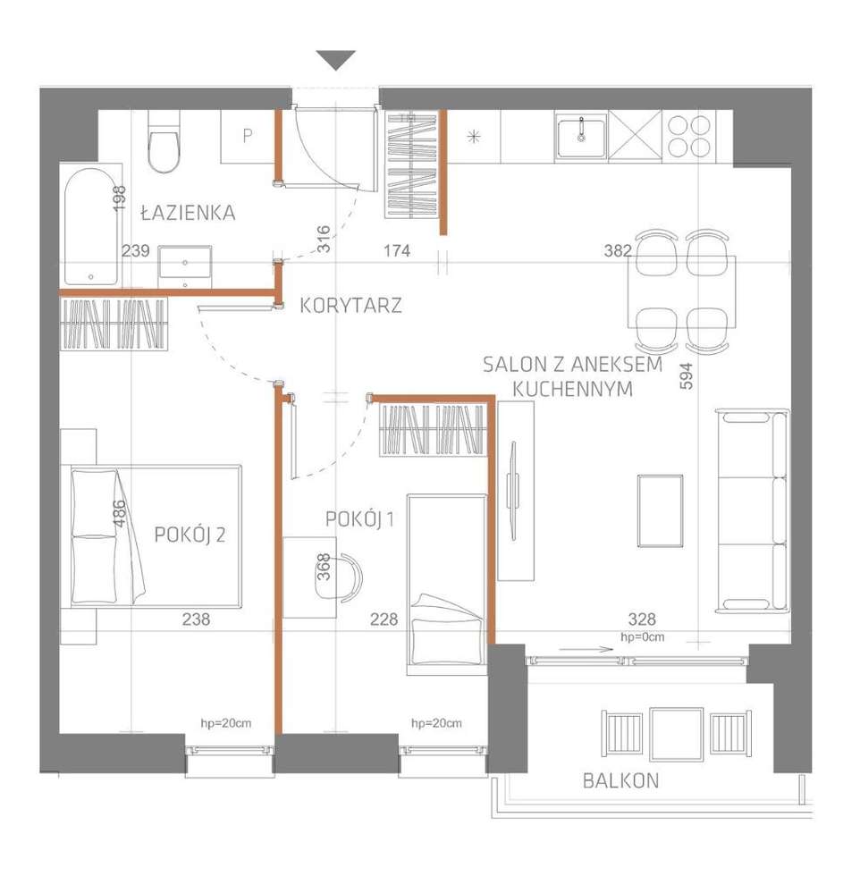 InCity - Apartament 51/M3 - Pełny obrazek: 3/19