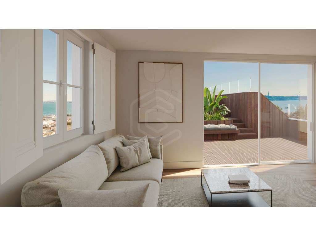 Exclusivo T2 novo em edifício histórico de prestígio com vistas des... - Grande imagem: 2/44