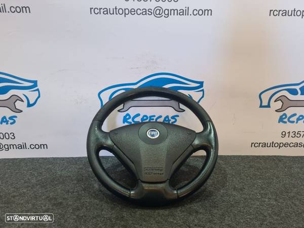 VOLANTE GUIADOR COMPLETO FIAT STILO PELE AIRBAG - 2