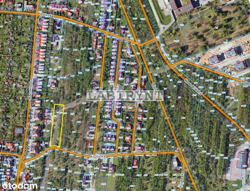 Parkitka, Krynicka, 3578m2, szerokość 28m lub 39m-8
