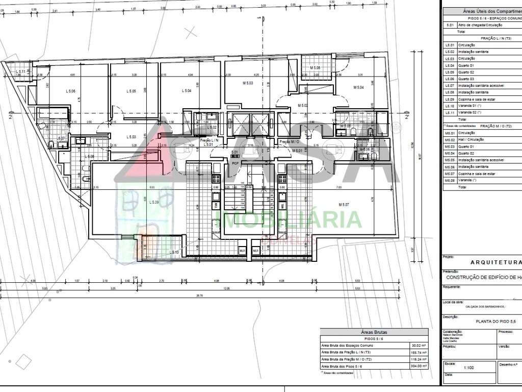 Terreno com Projeto para 15 Fogos + 16 Estacionamentos.-16