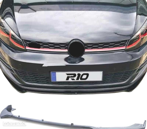 SPOILER LIP FRONTAL PARA VOLKSWAGEN VW GOLF 7 13-20 CARBON - 1