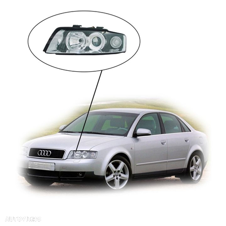 Far Stanga Halogen Nou Audi A4 B6 2000 2001 2002 2003 2004 2005 20-0008-05-2 8E0941029C / 8E0941003 - 1