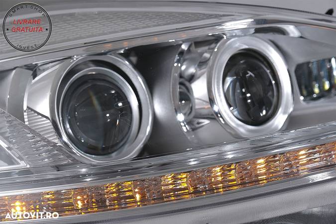 Faruri LED Mercedes Clasa S W221 (2005-2009) Facelift Look Semnalizare Dinamica Se- livrare gratuita - 7