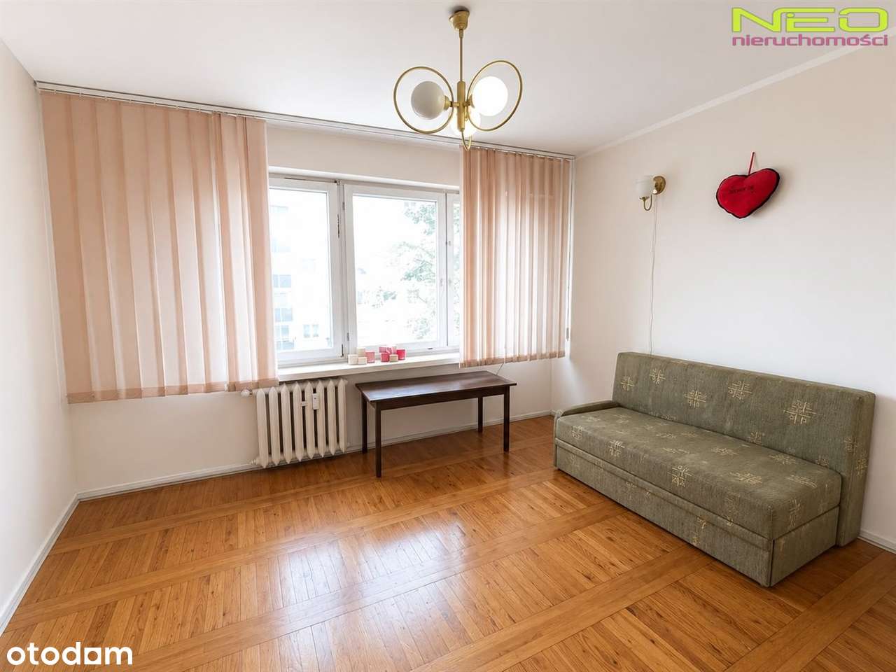 Mieszkanie z potencjałem, 2 pokoje, 46 m², balkon