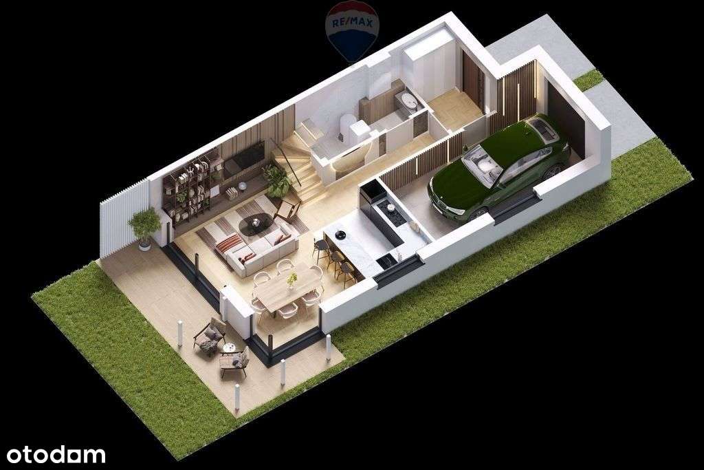 Nowoczesny dom bliźniak 2_2B w Łazach bez Pcc - Pełny obrazek: 5/6