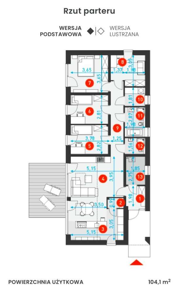 Dom wolnostojący/Chrząstawa Mała/Bez PCC-7