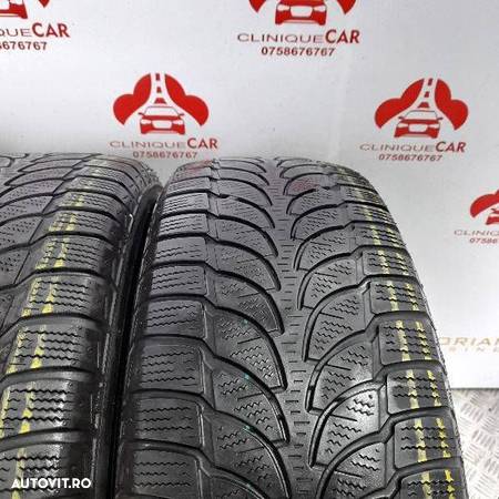 Anvelope Second-Hand de Iarnă 215/65/R16 BRIDGESTONE 98T, cu un grad de uzură foarte scăzut la un - 1