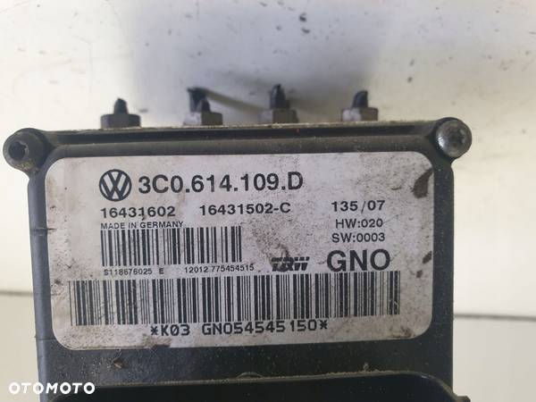 VW Passat B6 POMPA ABS hamulcowa 3C0614109E - 3