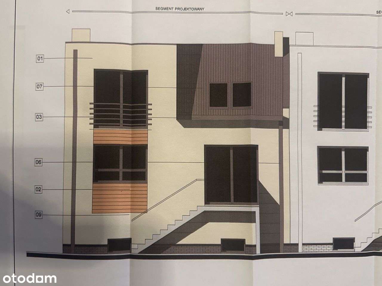 Działka z szeregiem w budowie, etap fundamentów - Pełny obrazek: 2/5