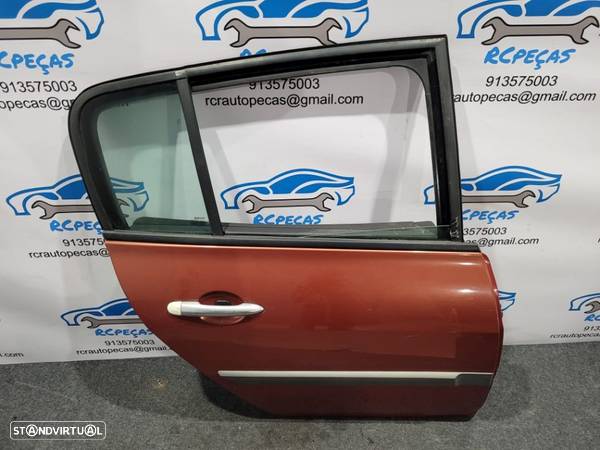 PORTA TRASEIRA TRÁS DIREITA RENAULT MEGANE II 2 MK2 HATCHBACK FECHO ELEVADOR MOTOR PUXADOR VIDRO - 1