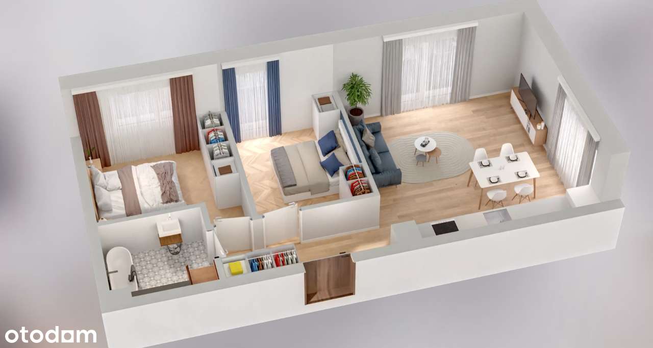 Rodzinne 3pok. 57m²| Szkoły Przedszkola 3 min. autobus| kom lok GRATIS - Pełny obrazek: 5/9