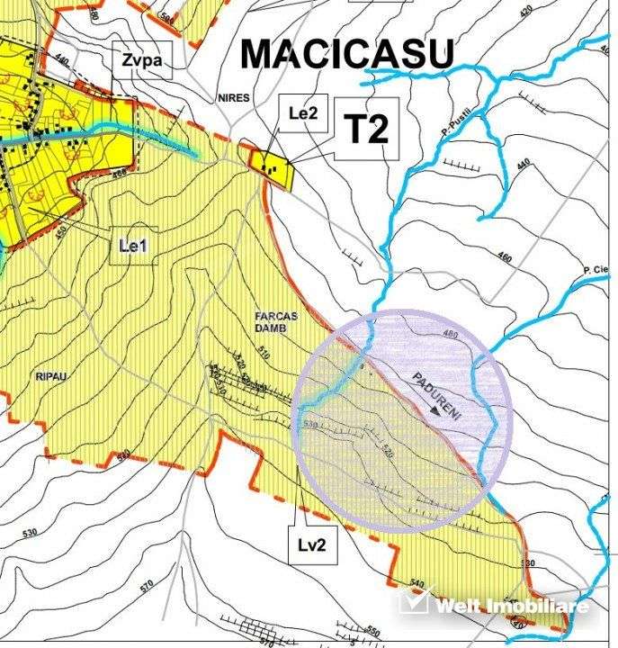 Teren in Macicasu - Chinteni, 2900 mp, intravilan, Lv2 - viitoare cons - Imagine principală: 3/5