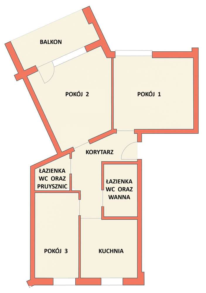 Ataner trzypokojowe z balkonem - Polanka tuż obok Jeziora Maltańskiego-19