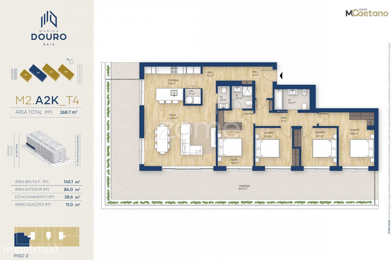 T4 - Empreendimento Marina Douro 2