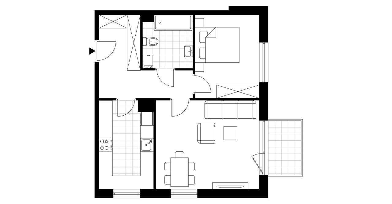 Osiedle Kwietne Łąki | mieszkanie 2-pok. | 2+OGRÓDEK - Pełny obrazek: 4/9