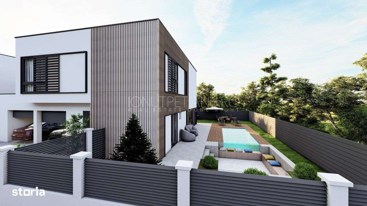 Vila moderna posibilitate personalizare – piscina exterioara si gara-8