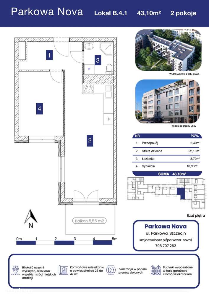 Osiedle | mieszkanie B.4.1 - Pełny obrazek: 2/9