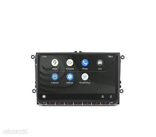 AUTO RÁDIO GPS ANDROID 10 VOLKSWAGEN VW PARA SEAT SKODA - 1