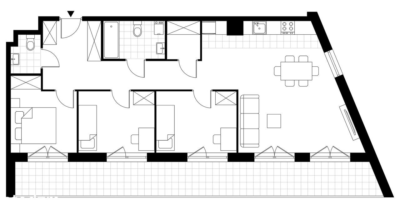 4-pokojowe mieszkanie 77m2 + balkon Bez Prowizji - Pełny obrazek: 3/8