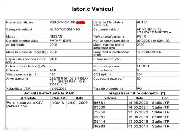 Diferential grup fata spate cardan manuala fuzeta bascula brat calaret etrier stanga dreapta fata spate  Nissan Pathfinder R51, an 2008, motor 2.5 dci 171cp cod YD25DDti dezmembrez  dezmembrari - 10