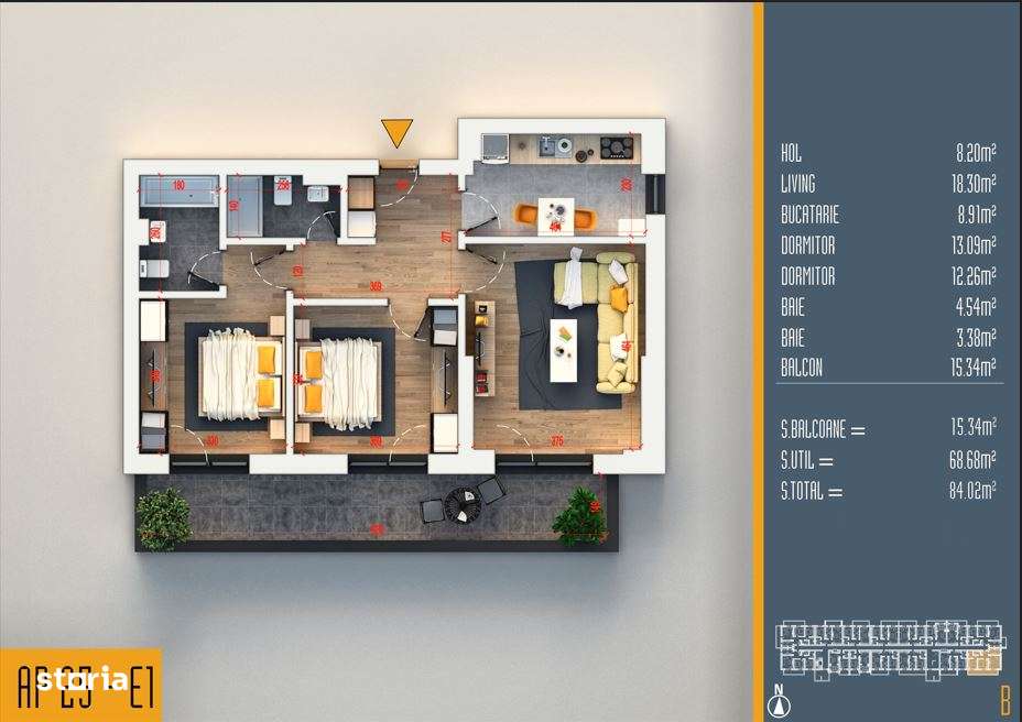 Apartament 3 camere | Etajul 1 | Spatios si Luminat - Imagine principală: 4/6