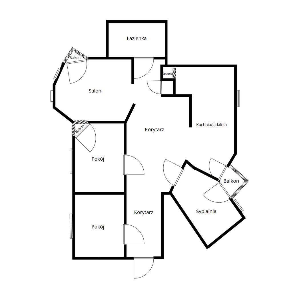 Jasne i przestronne 4-pokojowe z 3 balkonami-19