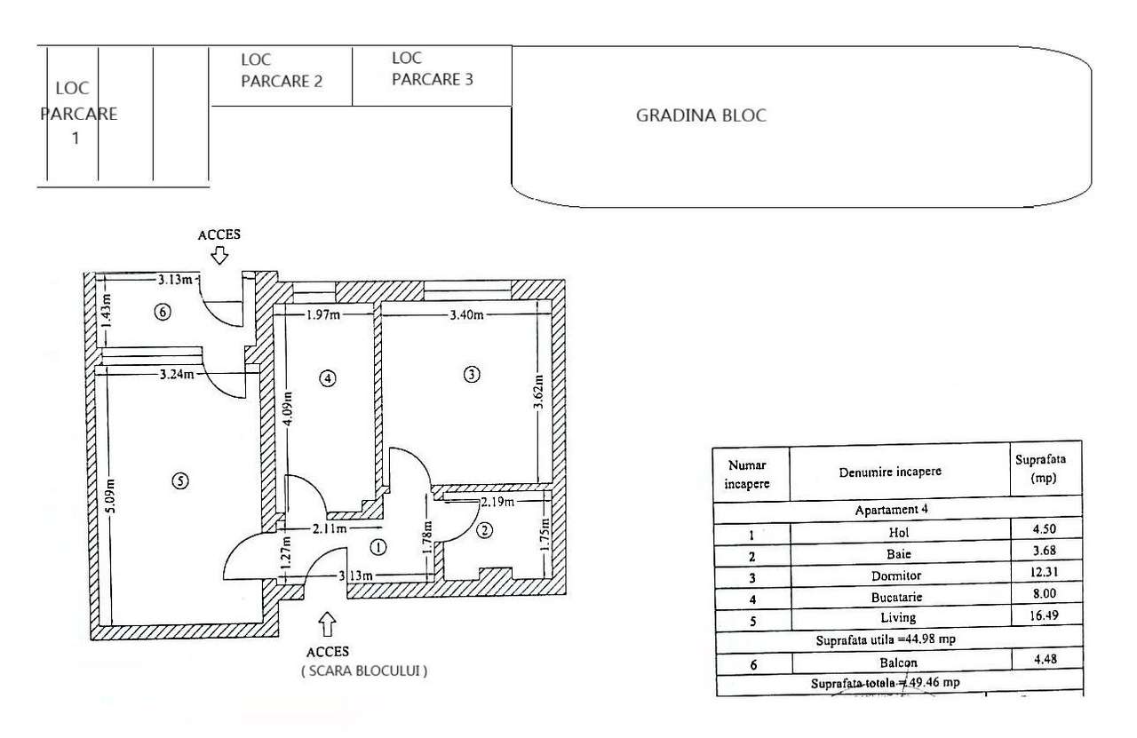 Apartament 2camere decomandat 50mp Popesti Leordeni -Soseaua Oltenitei - Imagine principală: 4/13