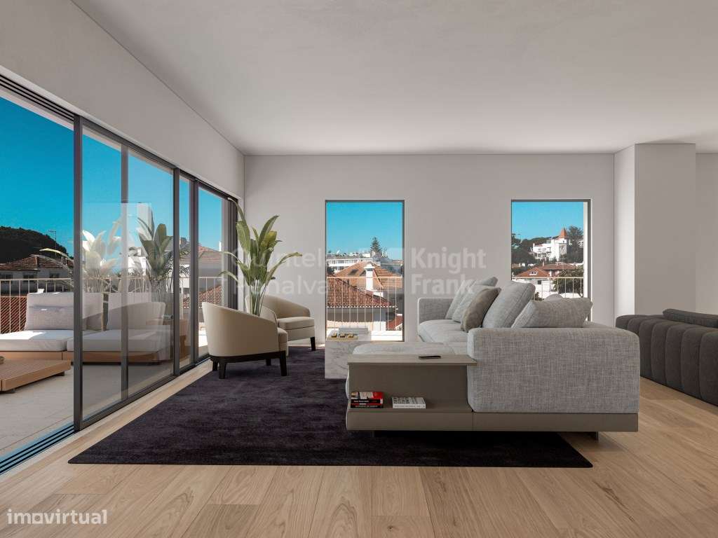 Apartamento T4 com jardim, piscina e estacionamento no Estoril - Grande imagem: 4/27