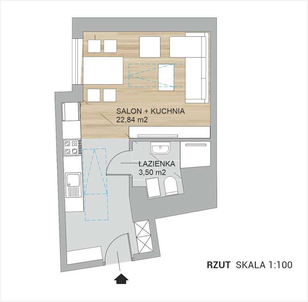 Apartamenty przy Nowym Kleparzu - Długa 82 - Pełny obrazek: 3/7