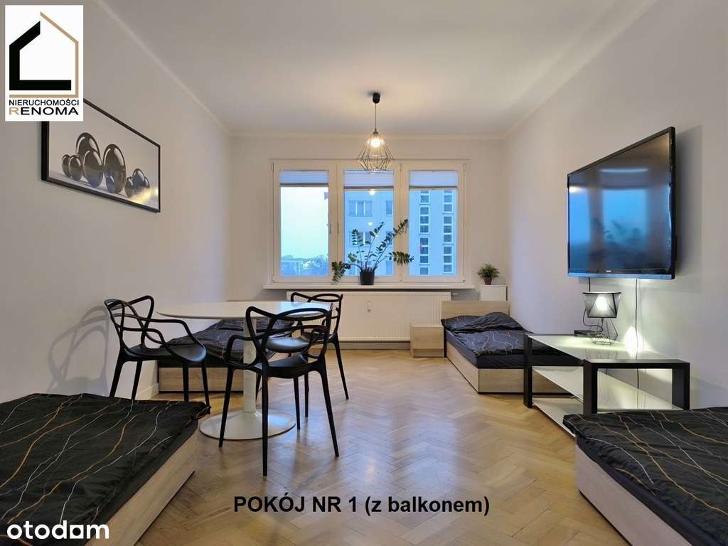 3-pokojowe z DWOMA balkonami | winda | Grunwald