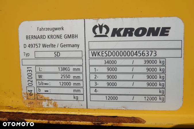 Krone BURTO-FIRANKA / SAF / DACH PODNOSZONY / SPROWADZONA - 25