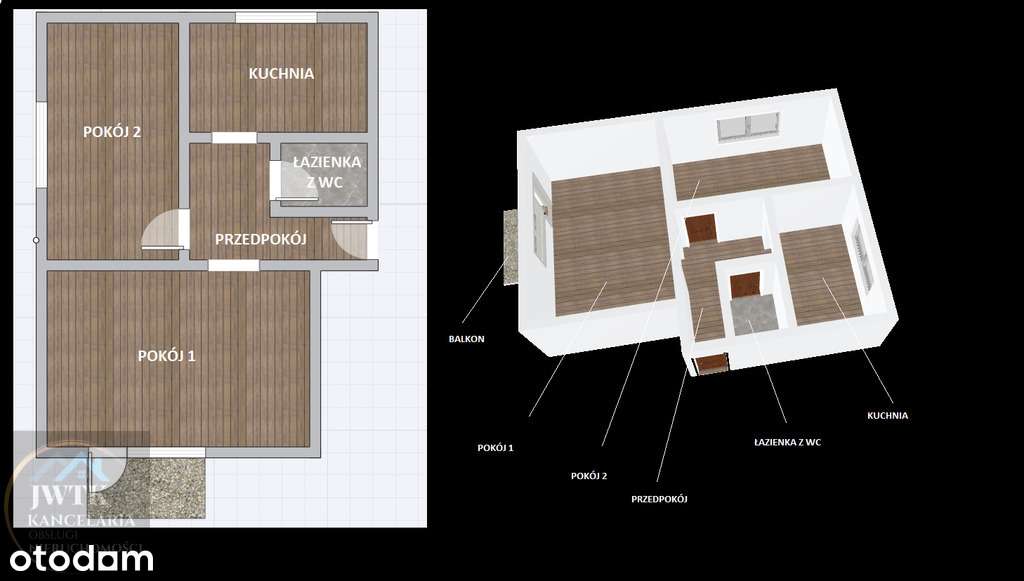 Na sprzedaż 2-pokojowe mieszkanie z balkonem-12