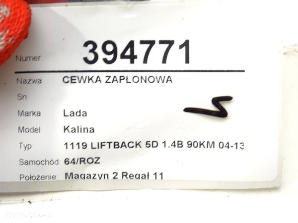 CEWKA ZAPŁONOWA LADA KALINA liftback (1119) 2004 - 2013 1.4 16V 66 kW [90 KM] benzyna 2008 - 2013 - 4