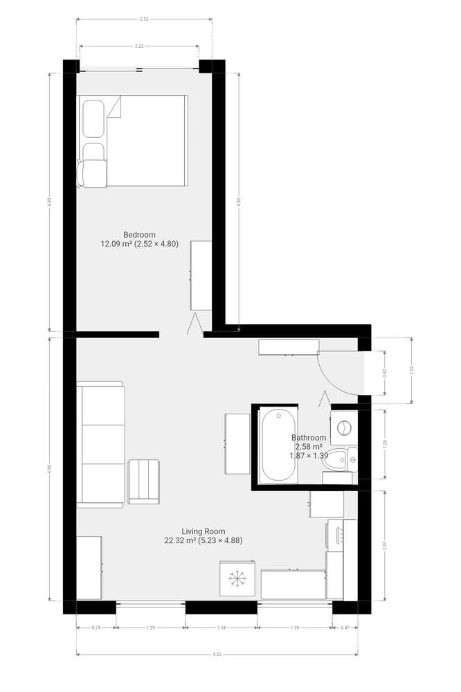 2 Pokoje umeblowane od zaraz-17