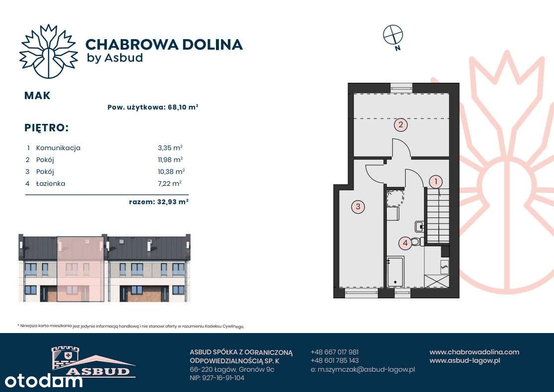 CHABROWA DOLINA - Nowe mieszkanie 68,10m2 + ogród-2