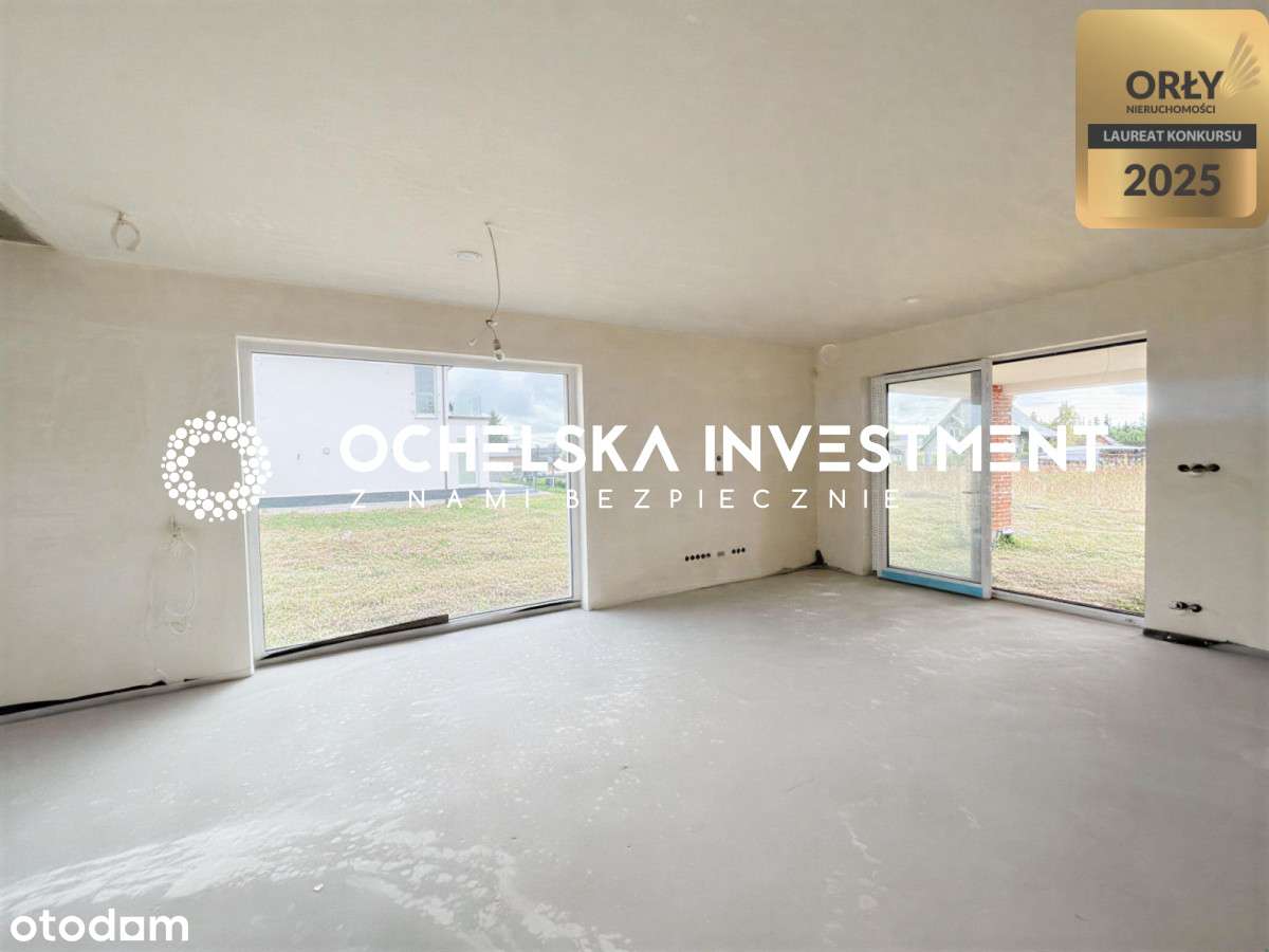 Dom parterowy 115m2 | do wykończenia | 4 pok.-5