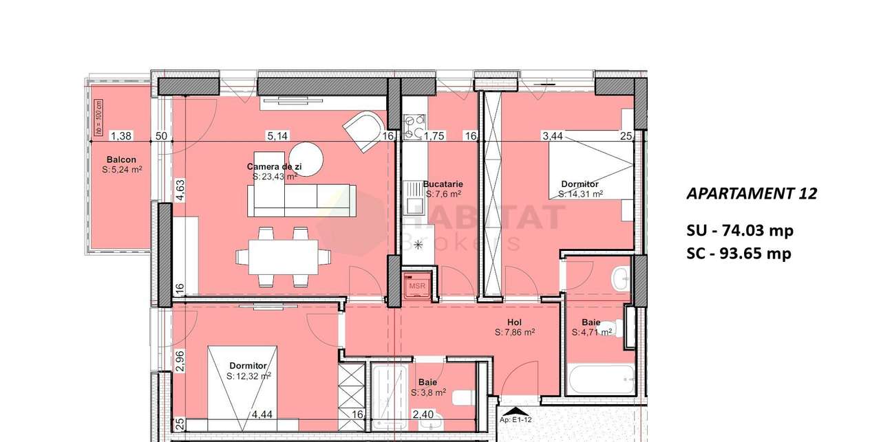 Apartament 3 camere  -Direct  dezvoltator - Imagine principală: 2/12
