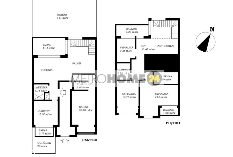 Luksusowy 2 poziomowy apartament z 2 ogródkami,garażem, komórką !-19