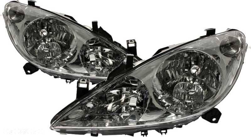 LAMPA REFLEKTOR PEUGEOT 307 2001-05 H7H1 L/P NOWY - 1