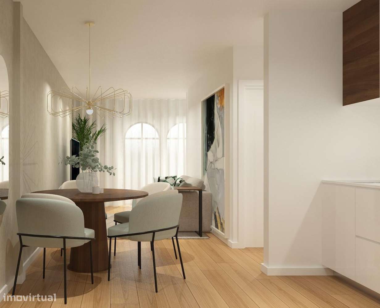 Excelente T1 com terraço e grande jardim-8