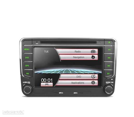 AUTO RADIO 2DIN 7" PARA SKODA USB GPS TACTIL HD - 1