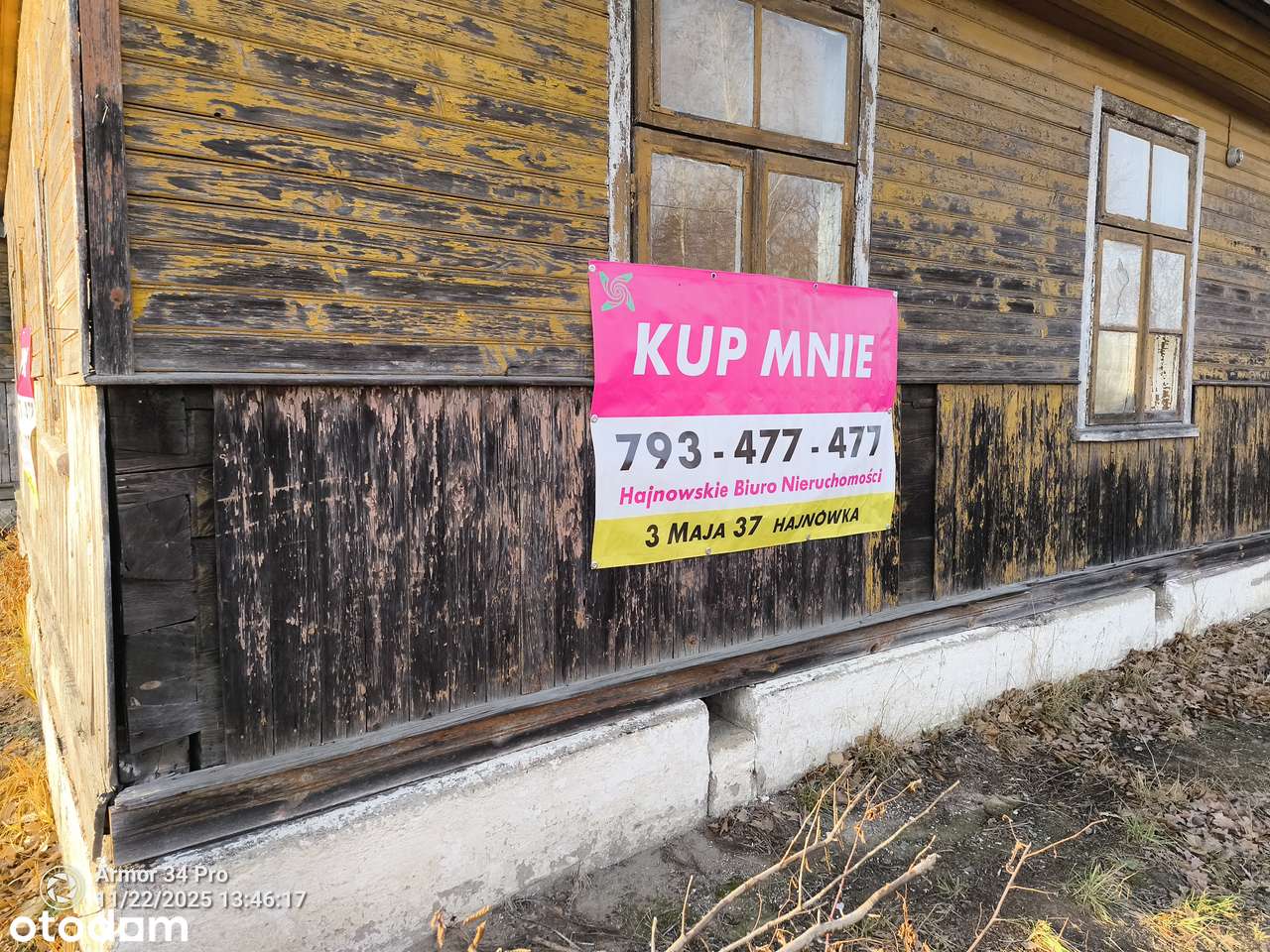 STARY DREWNIANY DWOREK w Łosince z 1890 roku.  REWEACYJNY ZDROWY DYL-6